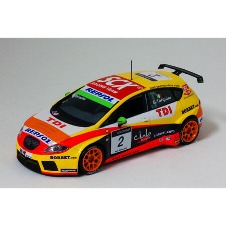 JAN 4580198720271 完成品モデルカー 1/43 セアト レオン tdi wtcc 2009 no .tarquini ヒコセブン 株式会社ヒコセブン おもちゃ 画像