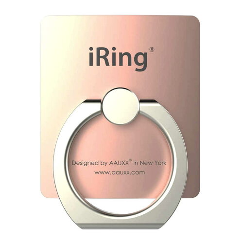 JAN 4580207549350 AAUXX スマホリングとフックセット iRing Hook Premium ローズゴールド UMS-NIRHKRG 株式会社ユニーク スマートフォン・タブレット 画像