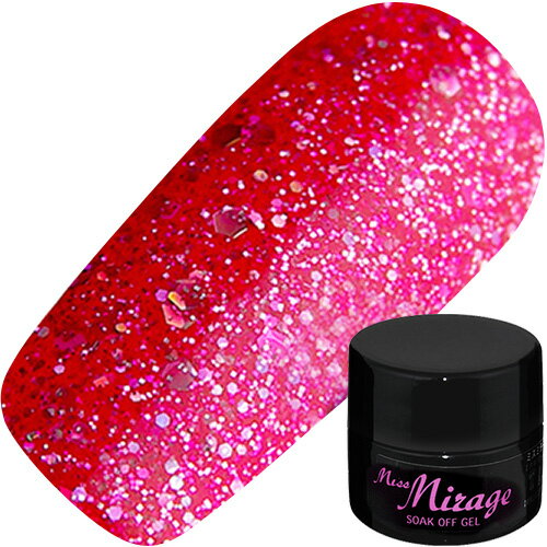 JAN 4580257700411 miss mirage カラージェル  h007sホログラムチェリーピンク スタイルアンドシステム株式会社 美容・コスメ・香水 画像