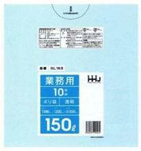 JAN 4580287290234 150リットルサイズ透明ポリ袋      gl153 ハウスホールドジャパン株式会社 日用品雑貨・文房具・手芸 画像