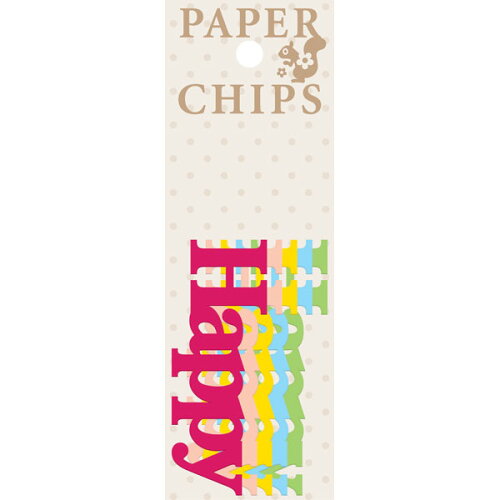 JAN 4580298812937 ペーパーチップス (ハッピー)(LLサイズ)ダイカット Happy PaperChips 株式会社フェリッティ 日用品雑貨・文房具・手芸 画像