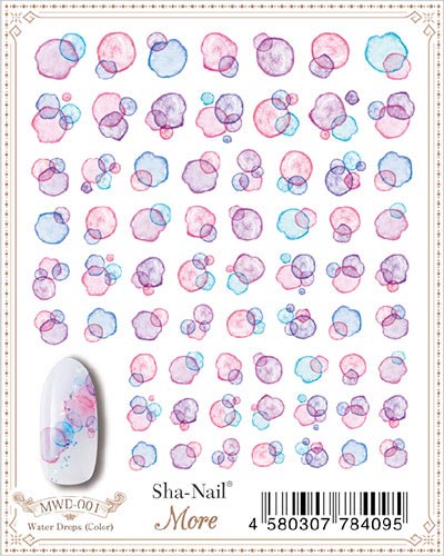 JAN 4580307784095 ネイルシール 花 フラワー 写ネイル sha-nail 写ネイルMore ウォータードロップス カラー 株式会社プロップス 美容・コスメ・香水 画像