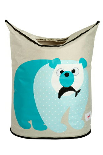 JAN 4580375245139 スリースプラウツ 3sprouts ランドリーバスケット laundry basket ポーラベア polar bear しろくま 株式会社オープンワールド インテリア・寝具・収納 画像