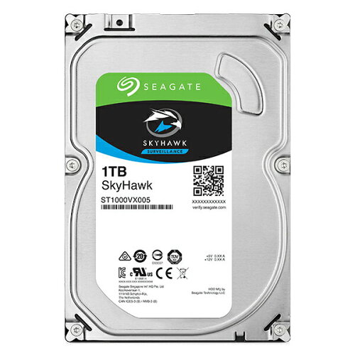 JAN 4580376094514 Seagate ST1000VX005 Guardian SkyHawkシリーズ 3.5インチ内蔵HDD 1TB SATA6.0Gb/ s 5900rpm 64MB 株式会社フィールド・レイク パソコン・周辺機器 画像