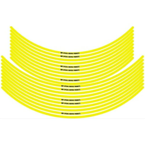 JAN 4580394130867 MDF RIM-6M-YE-18&19 6Mリムストライプイエロー 18&19インチ 有限会社三宅デザインファクトリー 車用品・バイク用品 画像