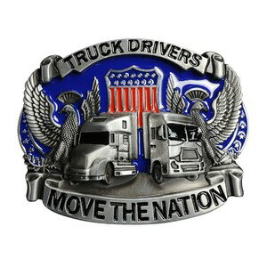 JAN 4580407369017 ベルトバックル TRUCK DRIVERS アメリカ国章 3D トラック オリーブ 矢 株式会社デジスト バッグ・小物・ブランド雑貨 画像