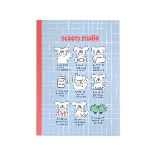 JAN 4580417005356 scooty studio 方眼ノート A5ノート Michael フロンティア 文具 ミニノート かわいい グッズ フロンティア株式会社 日用品雑貨・文房具・手芸 画像