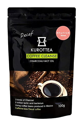 JAN 4580514470026 テイクトレディング KUROTTEA COFFEE CLEANSE Decaf クロッティーコーヒークレンズ デカフェ 100g 株式会社テイクトレディング ダイエット・健康 画像