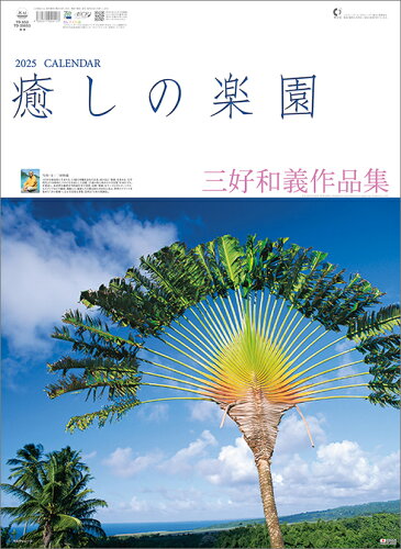 JAN 4580571920113 壁掛けカレンダー2025年 2025 Calendar 癒しの楽園 三好和義作品集 トーダン 写真 世界風景 海 インテリア 令和7年暦 株式会社トーダン 本・雑誌・コミック 画像