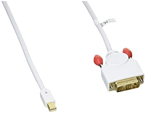 JAN 4580609652399 LINDY Mini DisplayPort 1.1 - DVI-D変換ケーブル、ホワイト、5m 型番:41959 株式会社リンディー・ジャパン パソコン・周辺機器 画像