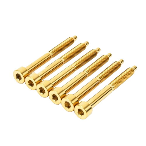 JAN 4580633310111 FU-Tone Titan Lock Screw Set GOLD ストリングロックスクリュー ゴールド 楽器・音響機器 画像