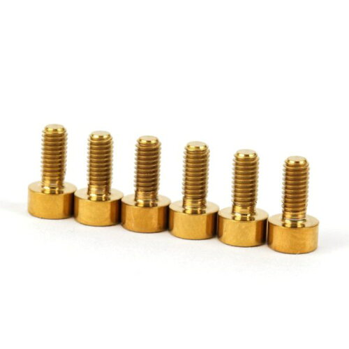 JAN 4580633310210 FU-Tone Titan Saddle Screw Set GOLD 楽器・音響機器 画像