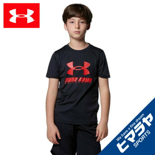 JAN 4580637035256 アンダーアーマー UNDER ARMOUR ジュニア バスケットボール ユース テック ビックロゴ Tシャツ YOUTH TECH BIG LOGO TEE ブラック 1364723 001 株式会社ドーム スポーツ・アウトドア 画像