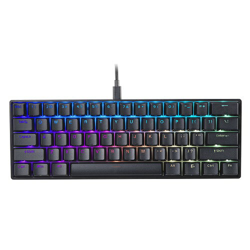 JAN 4580656270751 MAD CATZ｜マッドキャッツ ゲーミングキーボード S.T.R.I.K.E. 6 60% RGB 英語配列 ブラック KS63DMUSBL000-0J 有線 /USB 株式会社フォーステック パソコン・周辺機器 画像