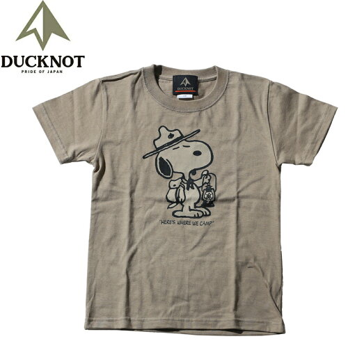 JAN 4580686335529 ダックノット DUCKNOT ランタンTシャツ キッズ 130 サンドカーキ 721102 株式会社ランケット スポーツ・アウトドア 画像