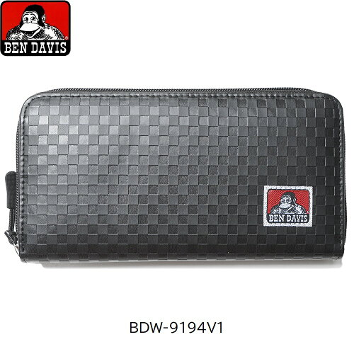 JAN 4580738133844 BF022022-1A-2B BEN DAVIS ベンデイビス LONG WALLET BDW-9194 BLACK/V1 株式会社ブレンズ バッグ・小物・ブランド雑貨 画像