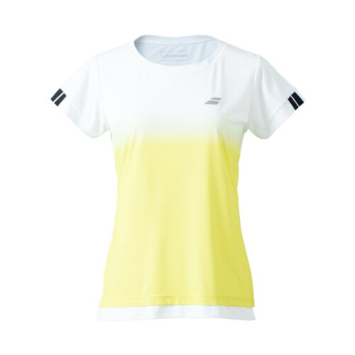 JAN 4580749710140 BWG2332C-YL00-M BabolaT バボラ レディース CLUB SHORT SLEEVE SHIRT イエロー・サイズ：M Babolat VS Japan株式会社 スポーツ・アウトドア 画像