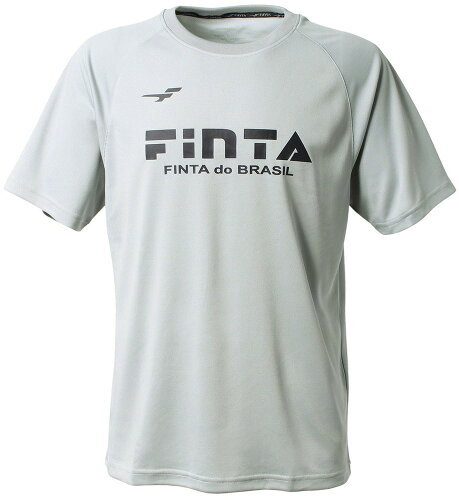 JAN 4580786449515 FNT-FT5156-0200-O FINTA フィンタ ベーシックロゴTシャツ グレー・サイズ：O サッカー・フットサル用 フィンタジャパン株式会社 スポーツ・アウトドア 画像