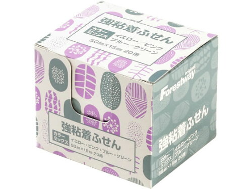 JAN 4582130774427 強粘着ふせん    ミックス   フォーレスト株式会社 日用品雑貨・文房具・手芸 画像