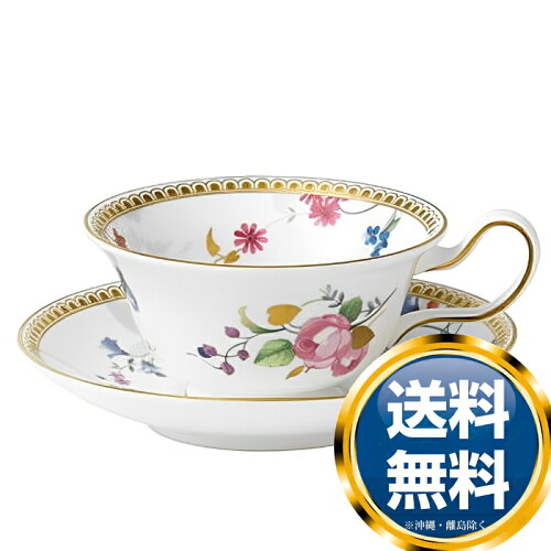 JAN 4582166005878 ウェッジウッド Wedgwood ローズ ゴールド ティーカップ＆ソーサー ピオニー SC111000002 フィスカースジャパン株式会社 キッチン用品・食器・調理器具 画像