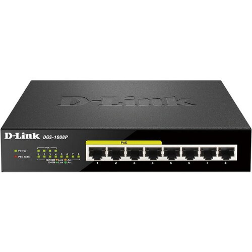 JAN 4582217054831 D-Link PoE L2ギガスイッチ DGS-1008P/D1 ディーリンクジャパン株式会社 パソコン・周辺機器 画像