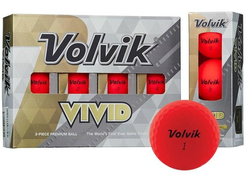 JAN 4582222481721 Volvik ゴルフボール VIVID 20 レッド 12球入り 株式会社フラッグ スポーツ・アウトドア 画像