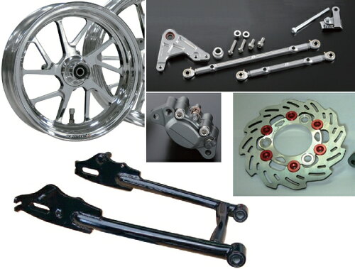 JAN 4582246258057 SHIFT UP ゲイルホイールKIT BK 15CM・L フロー 205817-06 株式会社コモリ 車用品・バイク用品 画像