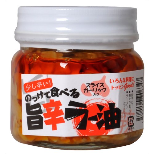 JAN 4582260906347 サンフーズ 旨辛ラー油 スライスにんにく入 200g 有限会社サンフーズ 食品 画像