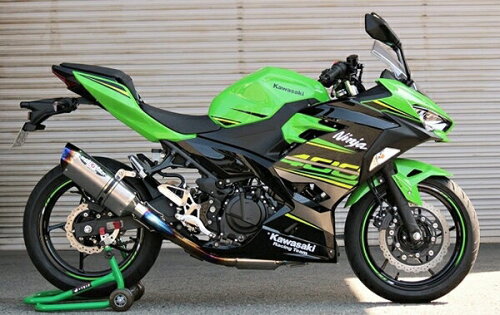 JAN 4582346464884 BEET ビート NASSERT Evolution Type II フルエキゾーストマフラー サイレンサー：クリアチタン 18 Ninja400 適合型式 2BL-EX400G 株式会社日本ビート工業 車用品・バイク用品 画像