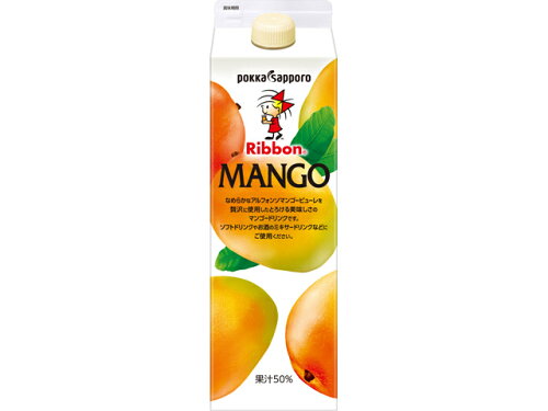 JAN 4582409189433 ポッカサッポロフード＆ビバレッジ １Ｌ業務用ＲｉｂｂｏｎＭＡＮＧＯ　Ｂ ポッカサッポロフード&ビバレッジ株式会社 水・ソフトドリンク 画像