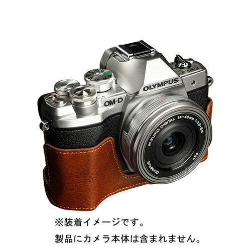 JAN 4582438001409 Ya Mei Technology｜ヤ メイ テクノロジー OLYMPUS E-M10III用カメラボディケース TPCHOEM10MK3BR ブラウン 株式会社Kカンパニー TV・オーディオ・カメラ 画像