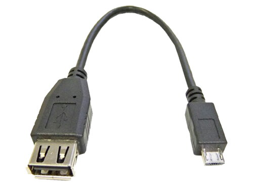 JAN 4582442900460 usb2.0 a→usb icrob変換ケーブル   黒 aタイプ メスーマイクロbタイプ オス シュアファイヤージャパン・エレクトリカル株式会社 パソコン・周辺機器 画像