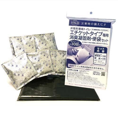 JAN 4582550650028 トワレス エチケットタイプ専用 消臭凝固剤・便袋セット(5セット入) 大塚包装工業株式会社 日用品雑貨・文房具・手芸 画像