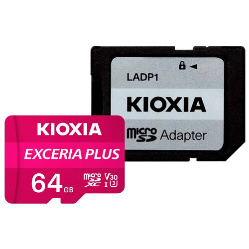 JAN 4582563851009 KIOXIA EXCERIA PLUS microSDXCカード 64GB LMPL1M064GG2 キオクシア株式会社 TV・オーディオ・カメラ 画像