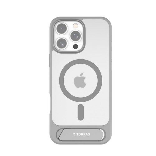 JAN 4582724763240 TORRAS｜トラス Torras - Pstand case for iPhone 16 Pro Max 6.9インチ Titanium Grey X00FX1830 楽創天成株式会社 スマートフォン・タブレット 画像