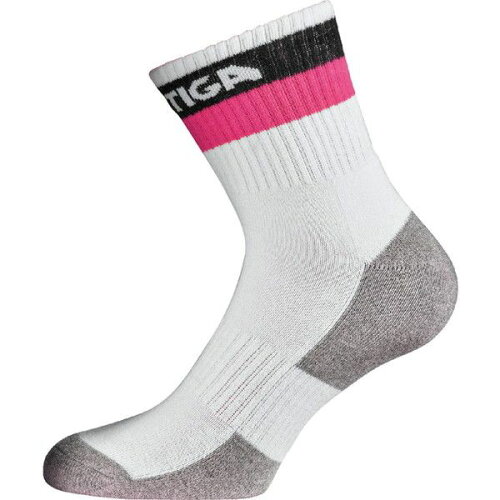 JAN 4589401289208 STIGA　卓球ソックス PRIME SOCK プライムソックス ホワイト/ブラック/ピンク SRサイズ 1950037080 スティガ・スポーツ・ジャパン株式会社 スポーツ・アウトドア 画像