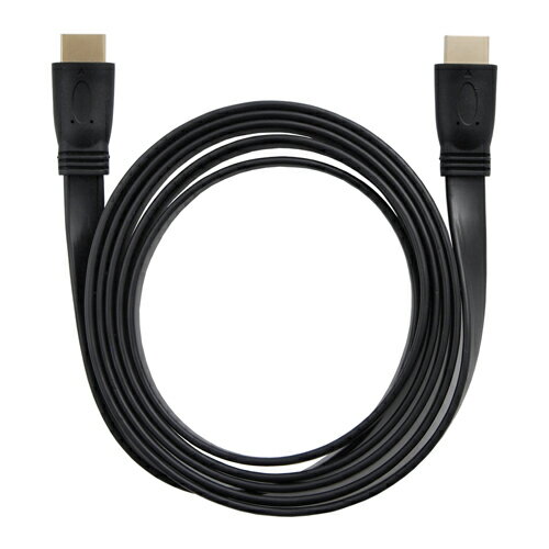 JAN 4589452951499 HDMIケーブル フラット 2m HDMIver1.4 金メッキ端子 High Speed HDMI Cable ブラック AS-CAVS001 株式会社アッシー TV・オーディオ・カメラ 画像