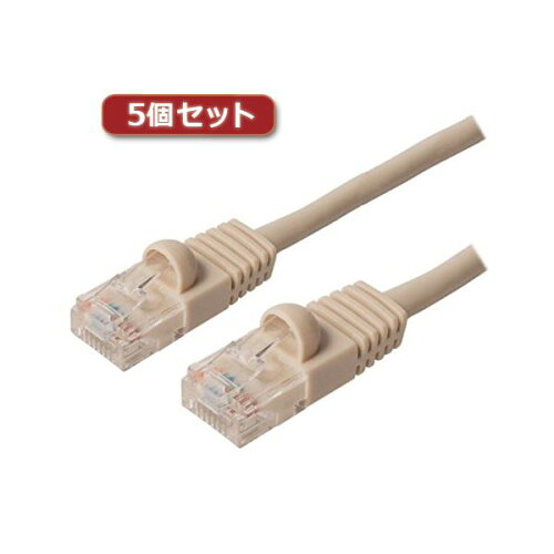 JAN 4589452960996 ミヨシ カテ5eストレートlanケーブル   アイボリー twn-510ivx5 株式会社アッシー パソコン・周辺機器 画像