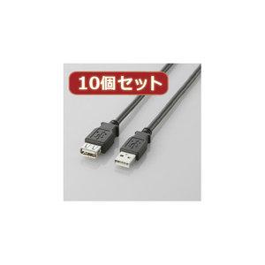 JAN 4589452963966 エレコム USB2.0延長ケーブルA-A延長タイプ U2C-E05BKX10 株式会社アッシー パソコン・周辺機器 画像