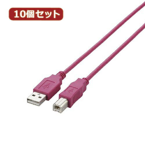 JAN 4589452966523 エレコム USB2.0ケーブル U2C-BN30PNX10 株式会社アッシー パソコン・周辺機器 画像