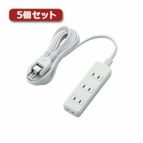 JAN 4589452987436 エレコム 電源タップ T-S02-2430WH T-S02-2430WHX5 株式会社アッシー パソコン・周辺機器 画像