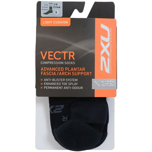 JAN 4589454929601 ランニング ソックス VECTR LIGHT CUSHION 1/4 CREW SOCKS BLK/TTM UA5047E 株式会社ツータイムズユージャパン スポーツ・アウトドア 画像