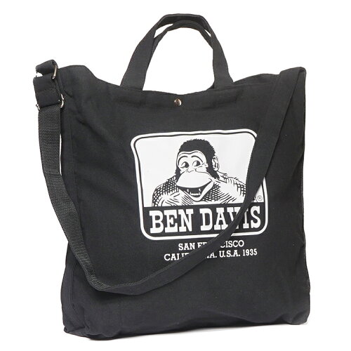 JAN 4589474602249 BEN DAVIS ベンデイビス LARGE SHOULDER TOTE ラージ ショルダー トート 18L BLACK BDW-9249 株式会社ブレンズ バッグ・小物・ブランド雑貨 画像