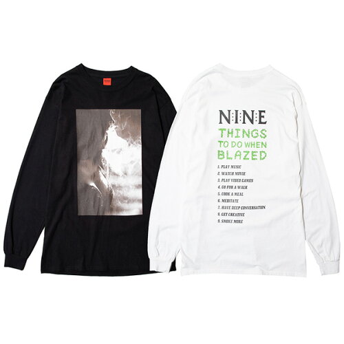 JAN 4589552274788 NINE RULAZ LINE SMOKE L/S Tシャツ NRAW20-001 株式会社ウッドベル メンズファッション 画像