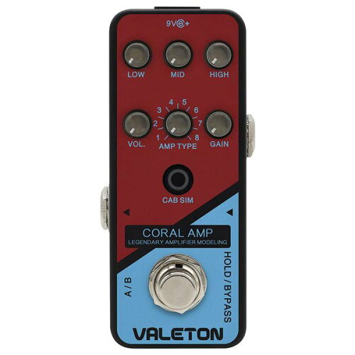 JAN 4589593762909 VALETON CRL-5 CORAL AMP プリアンプ ギターエフェクター ワイアード・ミュージック株式会社 楽器・音響機器 画像