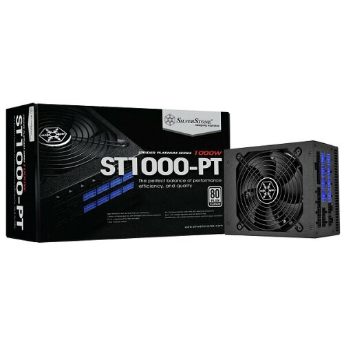 JAN 4589657252407 SilverStone PC電源 ATX 80PLUS Platinum 1000W フルモジュラー Striderシリーズ ブラック SST-ST1000-PT 株式会社SILVERSTONE JAPAN パソコン・周辺機器 画像