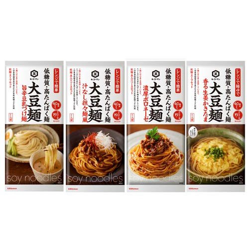 JAN 4589721756213 キッコーマン 大豆麺 4種アソート(1セット) 有限会社フジヒサ 食品 画像