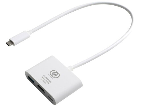 JAN 4589785196048 GOPPA ゴッパ USB Type-C マルチポートハブ PD 140W 対応 ホワイト GP-CMA5G14/W ゴッパ(同) パソコン・周辺機器 画像