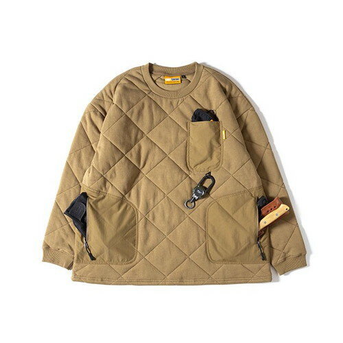 JAN 4589902739462 GRIP SWANY GEAR POCKET QUILT CREW DESERT COYOTE Foot Locker atmos Japan(同) メンズファッション 画像