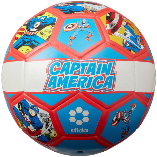 JAN 4589943601834 AVENGERS SERIES SOCCER BALL サッカーボール5号球 カラー：キャプテン・アメリカ #SB-21MV01 株式会社イミオ スポーツ・アウトドア 画像